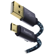 Cablu Hama 183204 USB/ microUSB Blue 