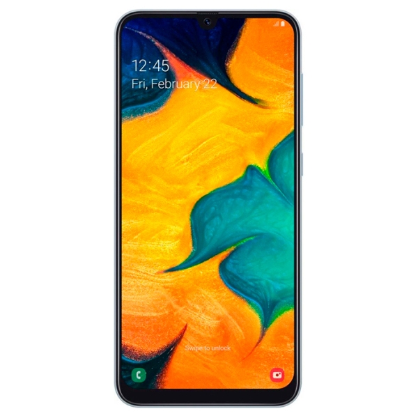 Samsung Galaxy A30 3/32ГБ (A305F), Белый Android, 6.4", Dual SIM, 32GB, microSD, 16 + 5 Mpx photo 1