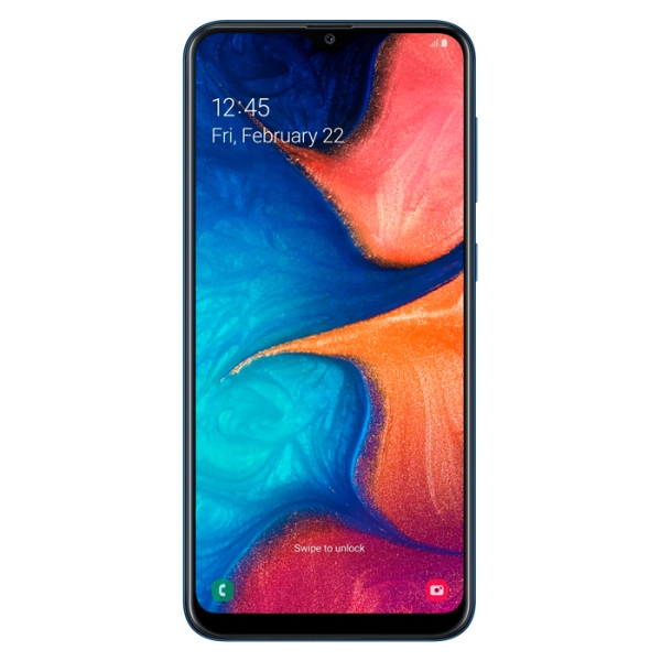 Samsung Galaxy A20 (A205F), Синий Android, 6.4", Dual SIM, 32GB, microSD, 13 + 5 Mpx photo 1