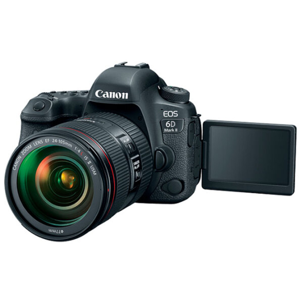 Cameră foto Canon EOS 6D MARK II + EF 24-105mm f/ 4L IS USM Kit Black CMOS, 26.2 MP, F 1.4 - F 22 photo 3