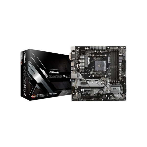 Материнская плата ASRock B450M PRO4  photo 3