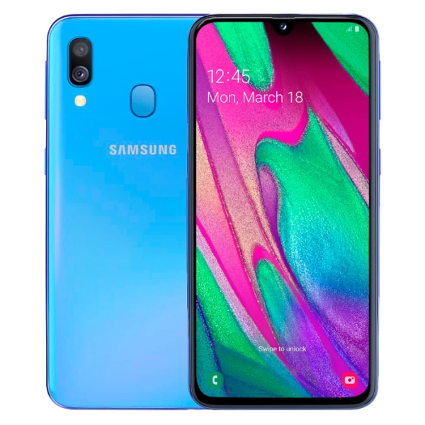 Samsung Galaxy A40 (A405F), Синий Android, 5.9", Dual SIM, 64GB, microSD, 16 + 5 Mpx photo 5