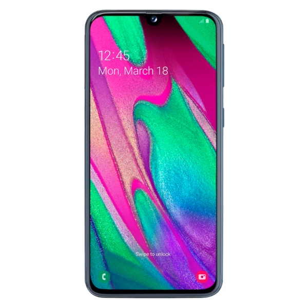 Samsung Galaxy A40 (A405F), Черный Android, 5.9", Dual SIM, 64GB, microSD, 16 + 5 Mpx photo 1