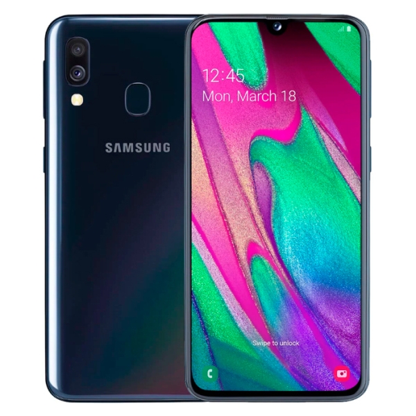 Samsung Galaxy A40 (A405F), Черный Android, 5.9", Dual SIM, 64GB, microSD, 16 + 5 Mpx photo 3