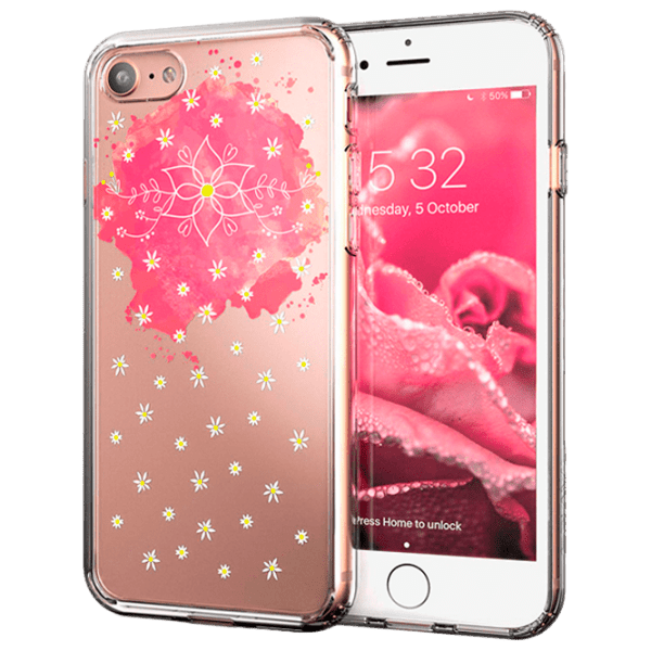 Husă pentru smartphone Apple iPhone 7/ 8/ SE2 (Clear Guard) Transparent Pink CRAVE, TPU, Back photo 1
