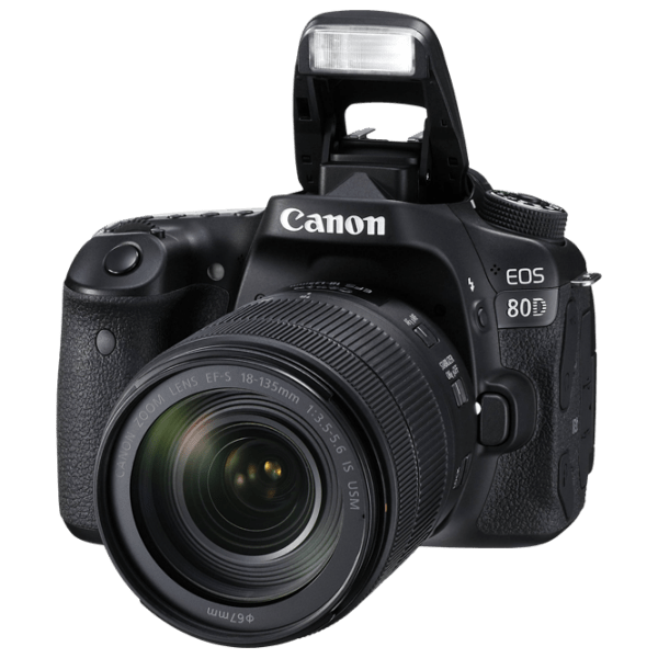 Cameră foto Canon EOS 80D + EF-S 18-135 IS USM Kit Black CMOS, 24.2 MP, f/ 3.5 - f/ 5.6 photo 3