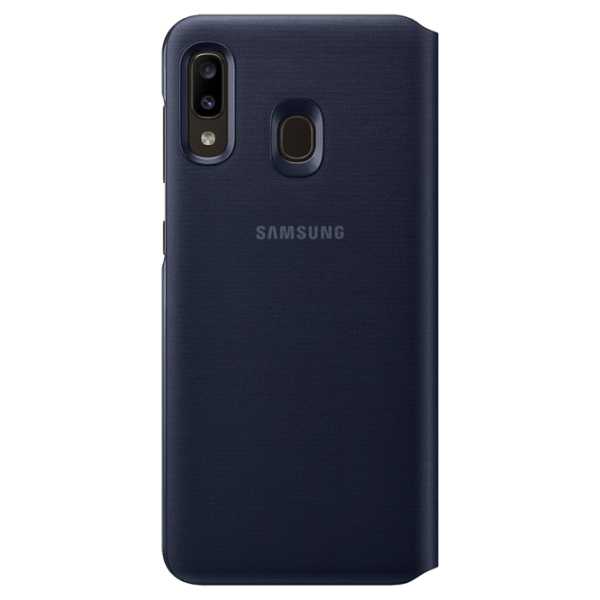 Husă pentru smartphone Samsung Galaxy A20 (EF-WA205) Gray Black Samsung, PP, Flip Wallet photo 1