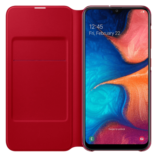 Husă pentru smartphone Samsung Galaxy A20 (EF-WA205) Red White Samsung, PP, Flip Wallet photo 3
