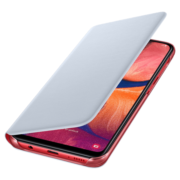 Husă pentru smartphone Samsung Galaxy A20 (EF-WA205) Red White Samsung, PP, Flip Wallet photo 4