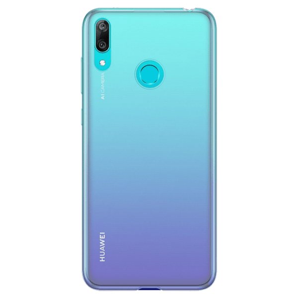 Husă pentru smartphone Huawei Y7 2019 (Original) Transparent White Huawei, TPU, Back photo 1
