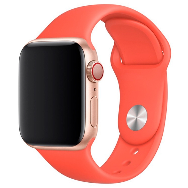 Ремень Apple Watch 4 Deluxe Sport Нектарин Силикон, 38, 40 мм photo 2