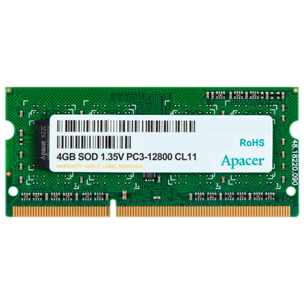 Memorie RAM 4 GB Apacer PC3-12800 SO-DIMM, DDR3, 1600 MHz photo 1