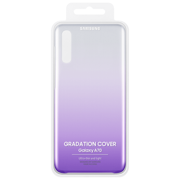 Husă pentru smartphone Samsung Galaxy A70 (EF-AA705) Transparent Purple Samsung, PP, Back photo 5