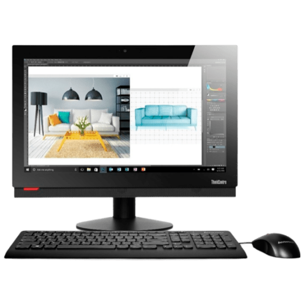 All-in-One PC Lenovo ThinkCentre M700Z Black 20" HD IPS Intel Celeron G3900T 4 GB 128 GB photo 2