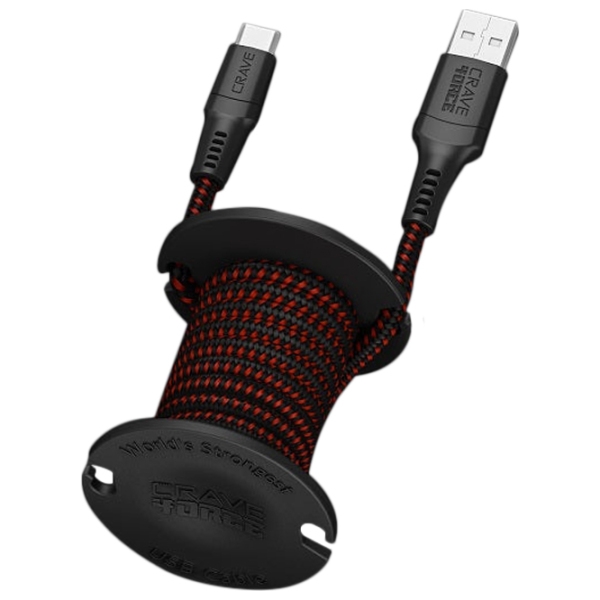 Cablu pentru telefon CRAVE 4ORCE USB Type-A/ USB Type-C Black  photo 4