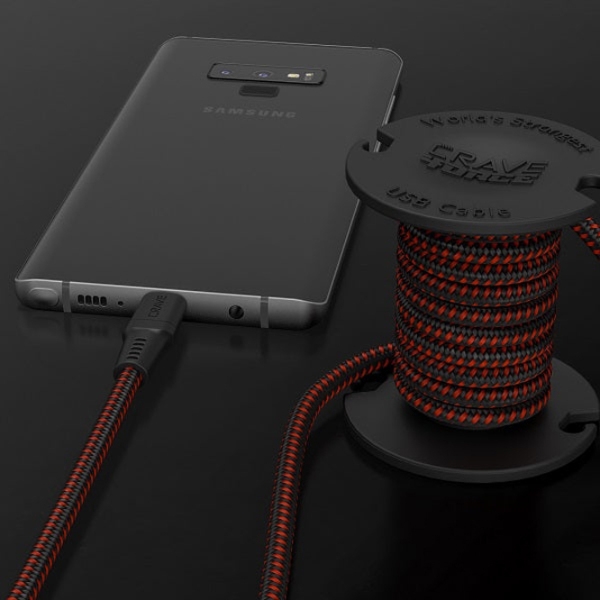 Cablu pentru telefon CRAVE 4ORCE USB Type-A/ USB Type-C Black  photo 5