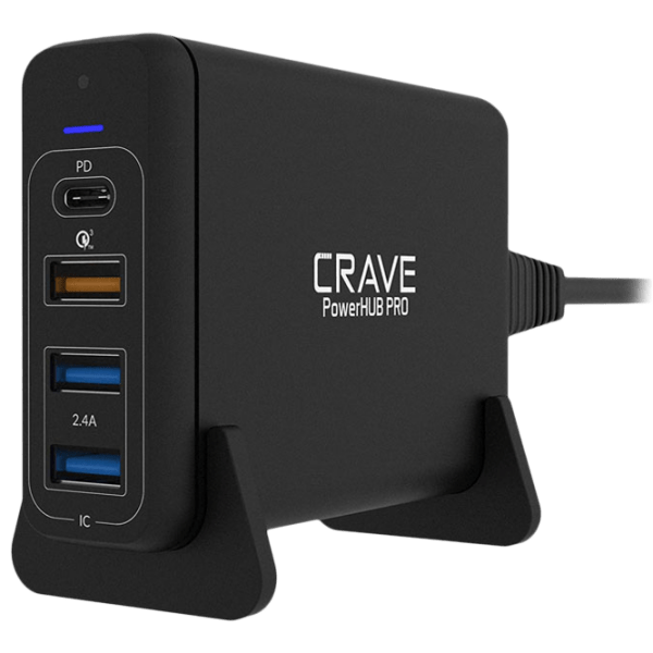 Încărcător de rețea CRAVE PowerHub Pro CRVPHPEU101 (75 W) Black 2.4 A / Black photo 1