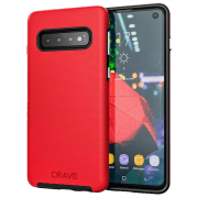 Husă pentru smartphone Samsung Galaxy S10 (CRVDGS10105) Black Red CRAVE, PC, Back