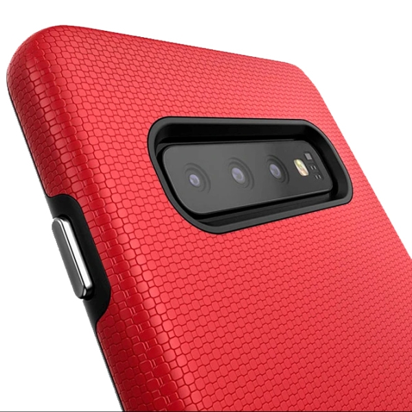 Husă pentru smartphone Samsung Galaxy S10 (CRVDGS10105) Black Red CRAVE, PC, Back photo 2