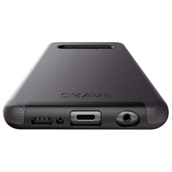 Husă pentru smartphone Samsung Galaxy S10 (Dual Guard) Black Purple CRAVE, PC, Back photo 3