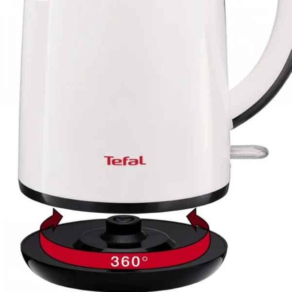 Электрочайник Tefal KO260130 Белый 2400 Вт, 1.7 л, Внутреннее покрытие: Нержавеющая сталь photo 4