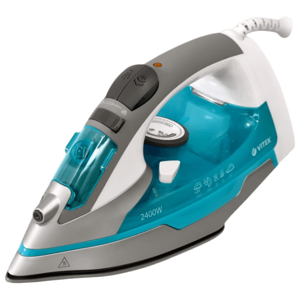 Утюг Vitek VT-1258 Синий 2400 Вт, 25 г/ мин, 0.3 л, Керамика photo 1
