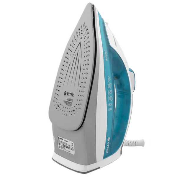 Утюг Vitek VT-1258 Синий 2400 Вт, 25 г/ мин, 0.3 л, Керамика photo 3