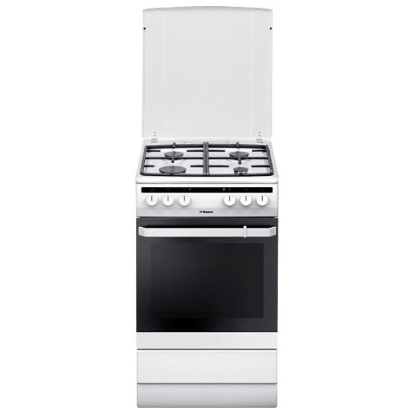 Aragaz Hansa FCMW58020 White Tipul plitei: Pe gaz, 62 l, Tipul cuptorului: Electric photo 1