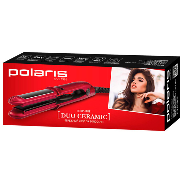 Placă de îndreptat părul Polaris PHS2070MK Red De ondulat / Ceramică / 200 °C photo 10
