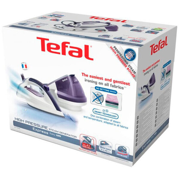 Утюг Tefal GV7558E0 White 2400 Вт, 120 г/ мин, 1.7 л, Керамика photo 4
