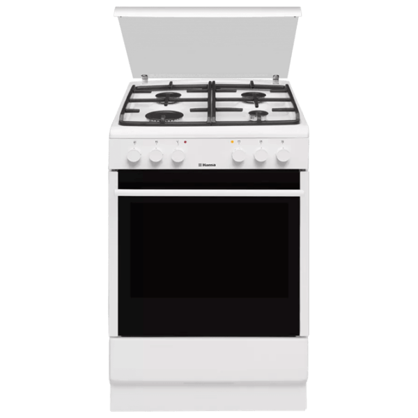 Плита Hansa FCMW58028 Белый Тип плиты: Газовая, 62 л, Тип духовки: Электрическая photo 1