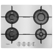 Plită încorporabilă pe gaz Whirlpool PMW 64D2/ IXL Inox Inox, Gratare: Fontă
