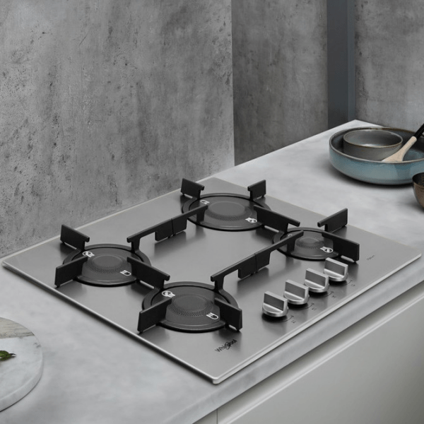 Plită încorporabilă pe gaz Whirlpool PMW 64D2/ IXL Inox Inox, Gratare: Fontă photo 5