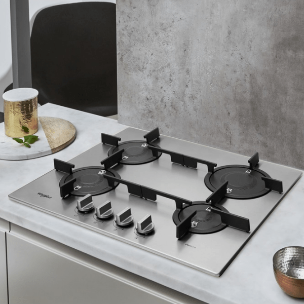 Plită încorporabilă pe gaz Whirlpool PMW 64D2/ IXL Inox Inox, Gratare: Fontă photo 6