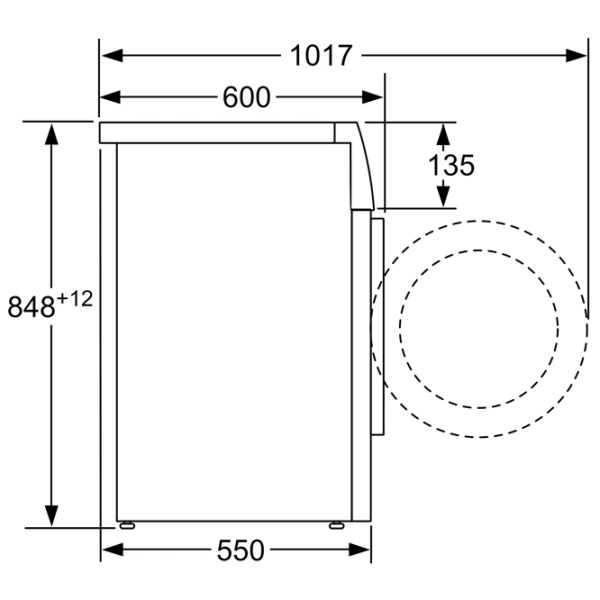 Mașină de spălat Bosch WAN280L8SN White 8 kg, 1400 rpm, A+++ photo 6
