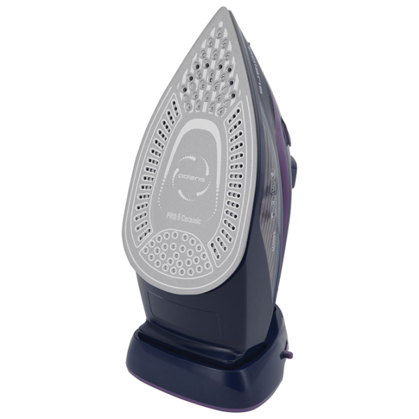 Fier de călcat Polaris PIR2457K Purple 2400 W, 45 g/ min, 0.38 l, Ceramică photo 8