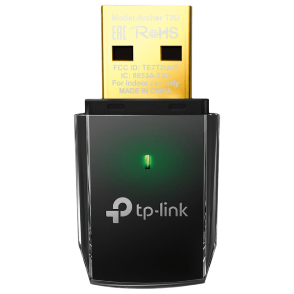 Adaptor de rețea TP-Link Archer T2U Black  photo 1