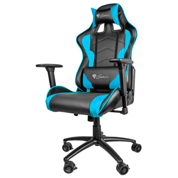 Scaun Gaming Genesis Nitro 550 Blue Black  photo 4