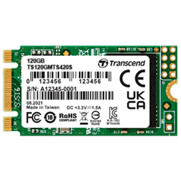 SSD Transcend MTS420S M.2 120 ГБ Скорость чтения: 500 MБ/ с,
Скорость записи: 350 MБ/ с photo 1