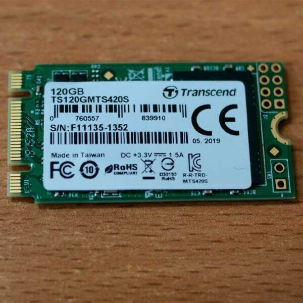 SSD Transcend MTS420S M.2 120 ГБ Скорость чтения: 500 MБ/ с,
Скорость записи: 350 MБ/ с photo 2