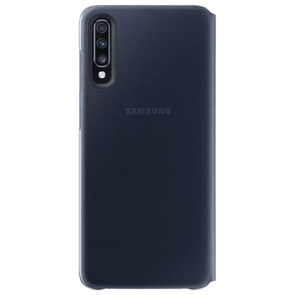 Husă pentru smartphone Samsung Galaxy A70 (EF-WA505) Black Samsung, PP, Flip Wallet photo 2