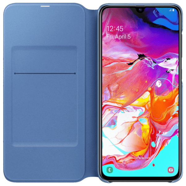 Husă pentru smartphone Samsung Galaxy A70 (EF-WA505) Black Samsung, PP, Flip Wallet photo 3