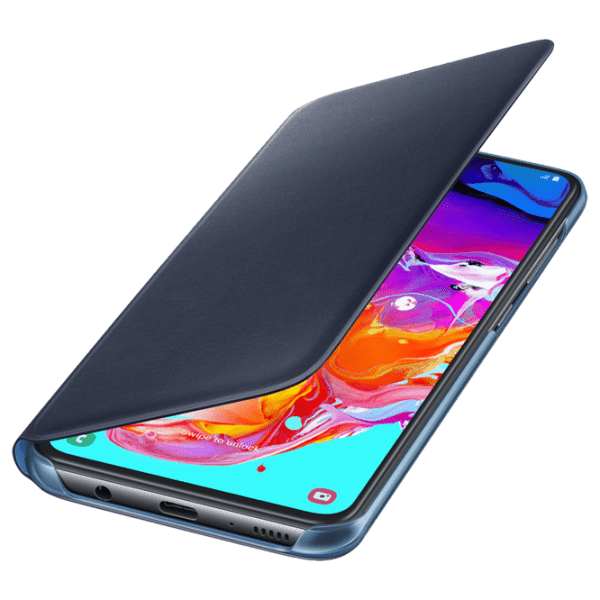 Husă pentru smartphone Samsung Galaxy A70 (EF-WA505) Black Samsung, PP, Flip Wallet photo 4