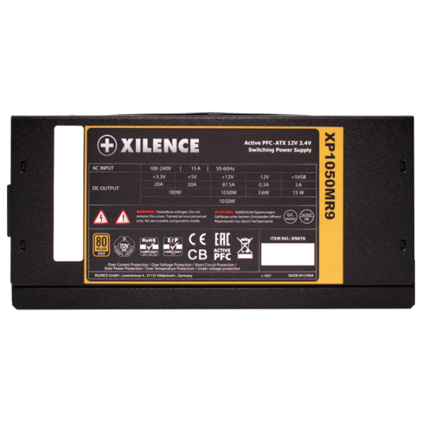 Блок питания ATX 12V v2.4 Xilence XP1050MR9 1050 Вт Черный  photo 5