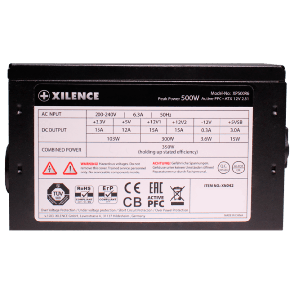 Блок питания Xilence XP500R6 500 Вт Черный  photo 5