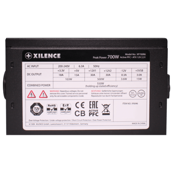 Блок питания Xilence XP700R6 700 Вт Черный  photo 5