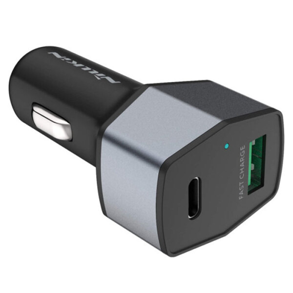 Incarcator auto Nillkin, Celerity (USB+Type-C) QC3.0, Black  photo 5