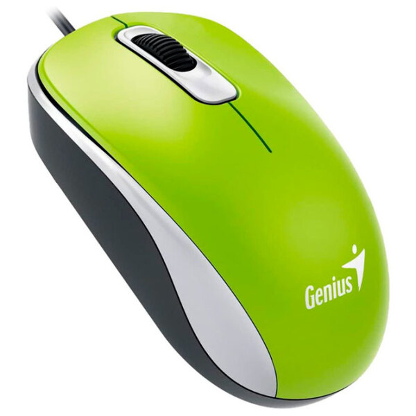 Mouse Genius DX-110 Green Cu fir, 1200 dpi photo 3