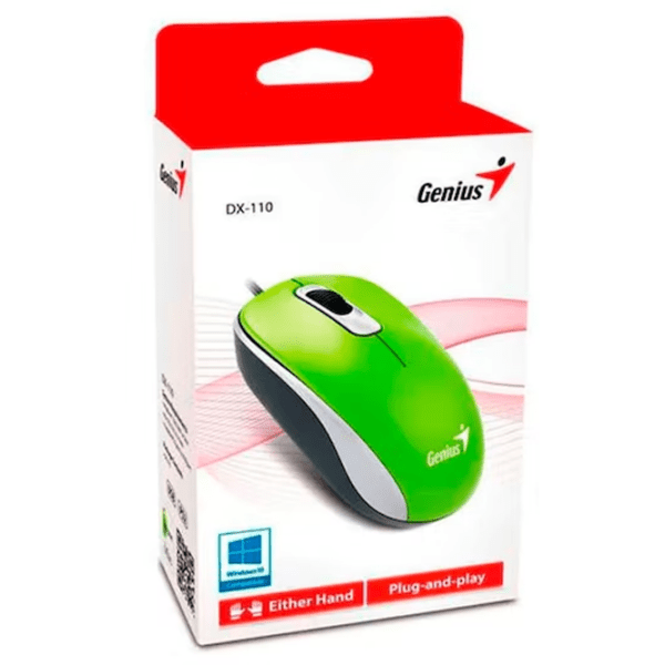 Mouse Genius DX-110 Green Cu fir, 1200 dpi photo 5