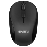Mouse Sven RX-255W Black Fără fir, 1600 dpi